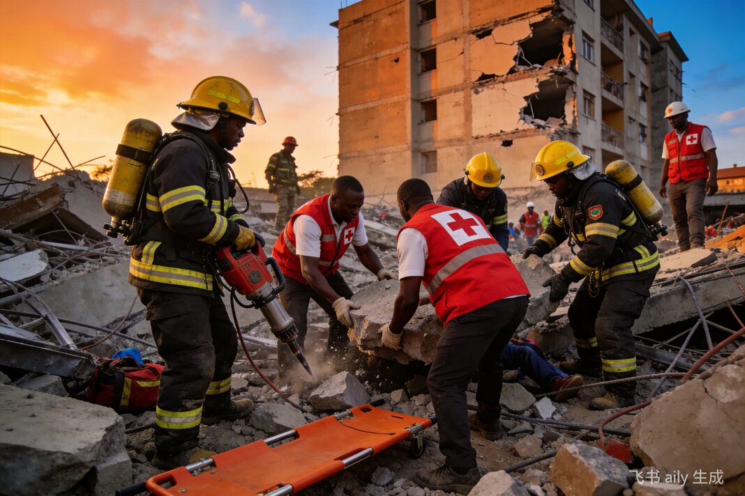 内罗毕基贝拉高层建筑倒塌:3人死亡6人获救